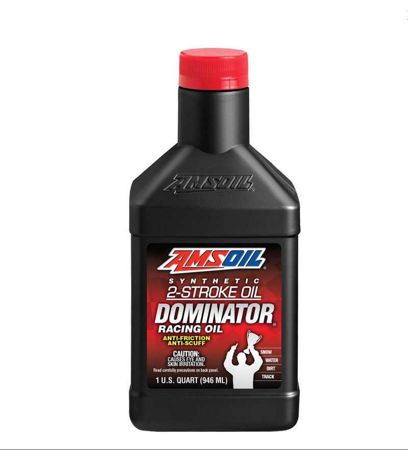 زيت AMSOIL FULL SYNTHETIC دوميناتور 2-سايكل 1 كوارت